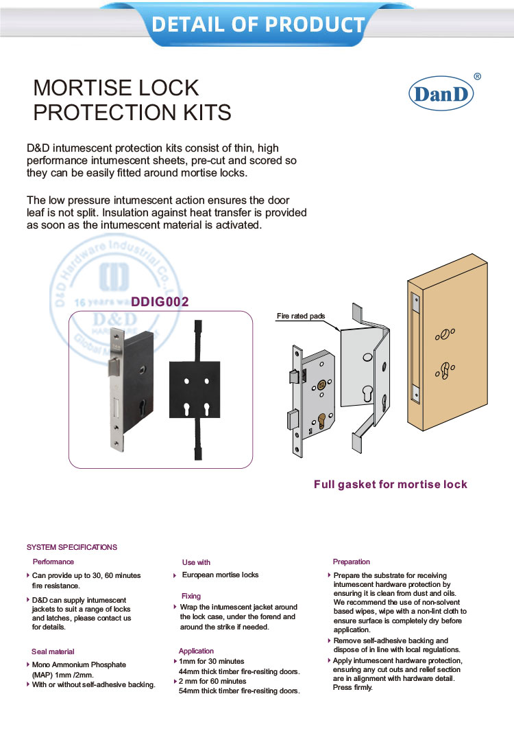 Kits de protecci&oacute;n de bloqueo de mortaja 