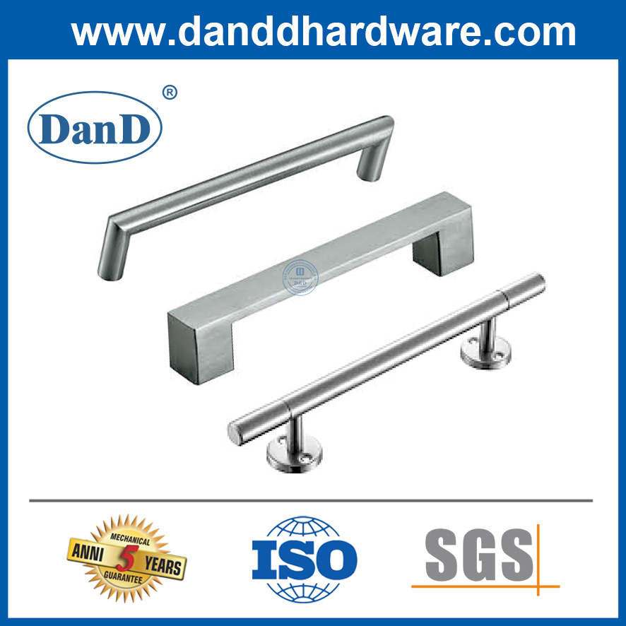 Manijas de gabinete de plata hardware de acero inoxidable manijas de gabinete modernos-ddfh027