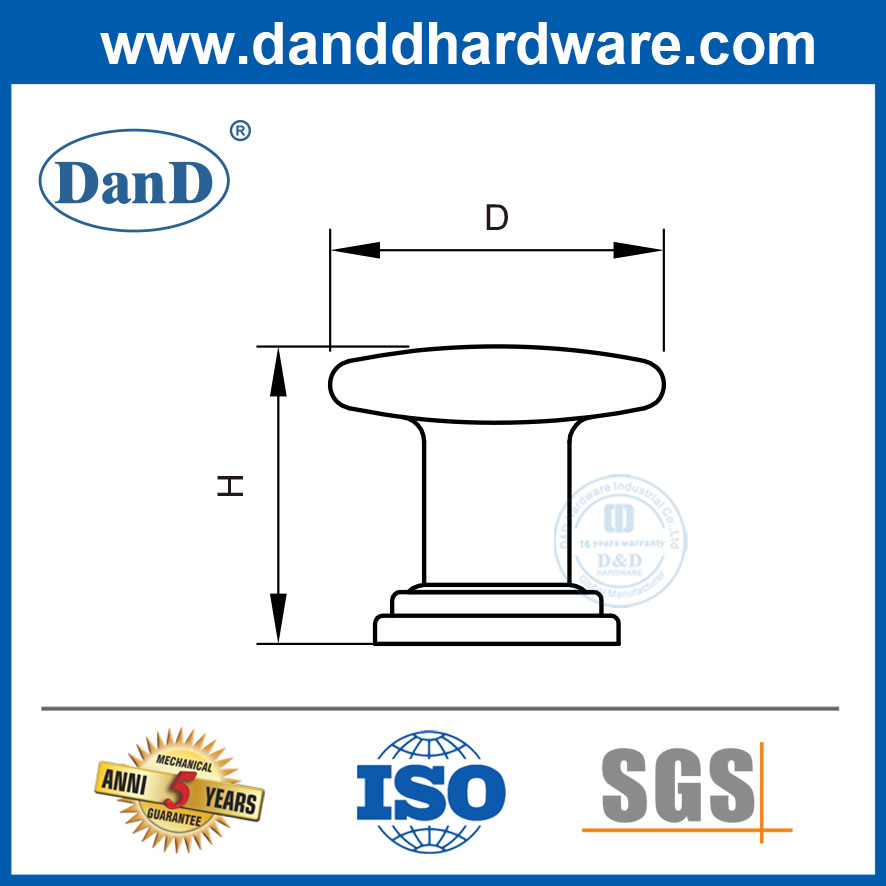 Perillas de cajón de cocina de latón pernobas de puerta de acero inoxidable-ddfh049
