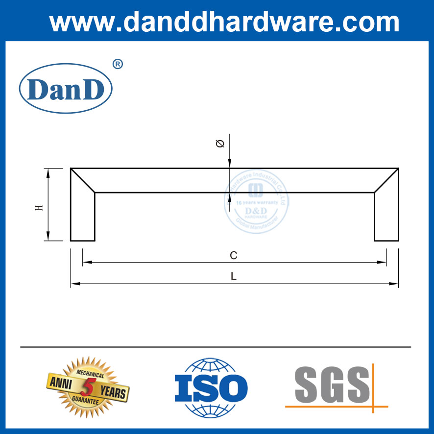 Hardware de gabinete Hardware de acero inoxidable Hardware de hardware Suministros-DDFH035