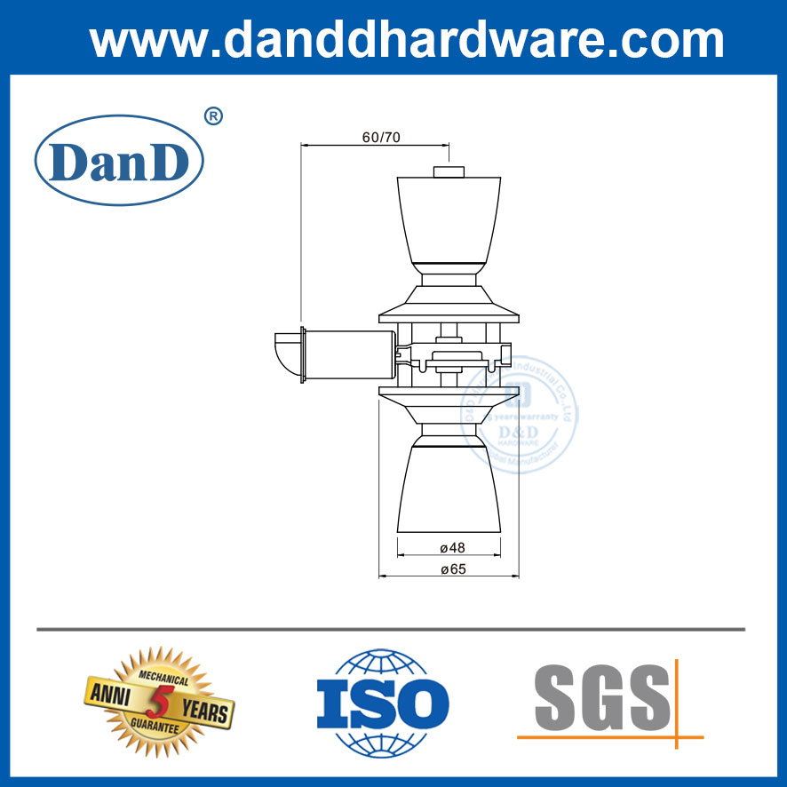 Localización de puertas de seguridad Cilíndrica comercial de la puerta cilíndrica de la perilla Lockset-DDLK004