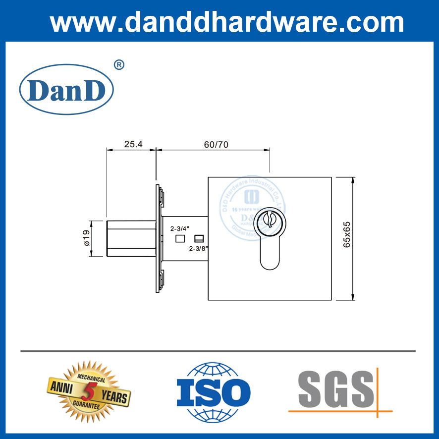 Hardware de bloqueo de la puerta residencial Hardware de la puerta delantera Tipos de bloqueo Deadbolt-DDLK021