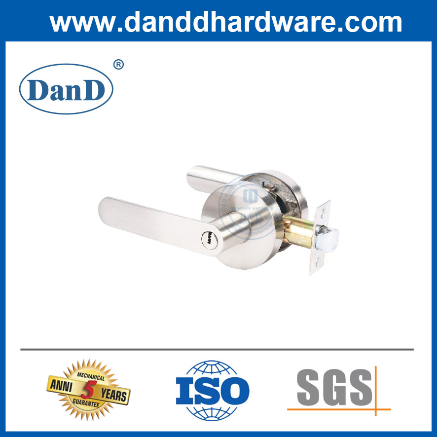 Función de manejo tubular Palanca Bloqueo de bloqueo de alta calidad Locksets de puerta exterior-DDLK017