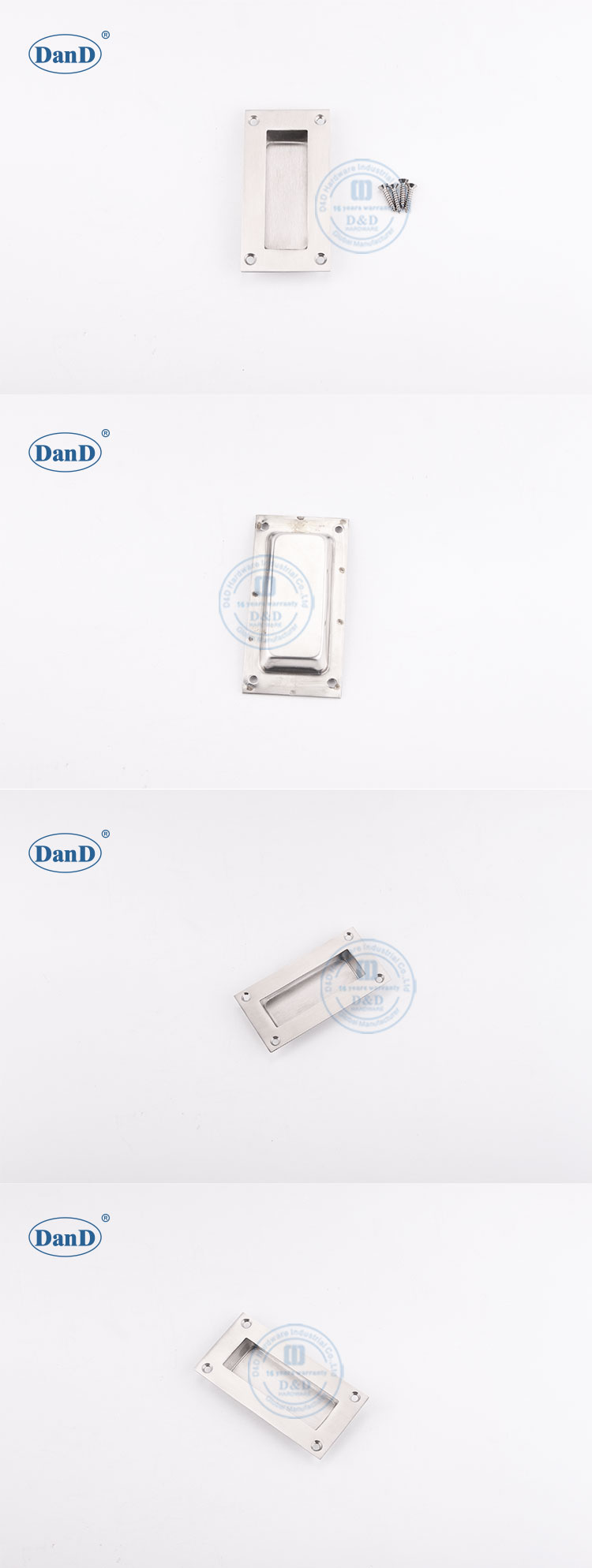 Mango de al ras de acero inoxidable