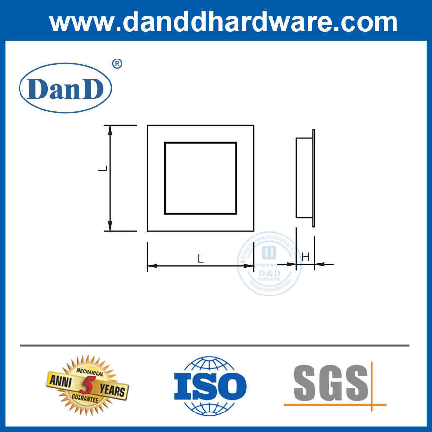 Manijas modernas de gabinete de cocina manijas de gabinete de descarga de acero inoxidable-ddfh081