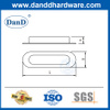 Manijas del gabinete FLUSH MANEJES DEL CASTER DE ACERO INOXINO PARA TISSERS-DDFH082
