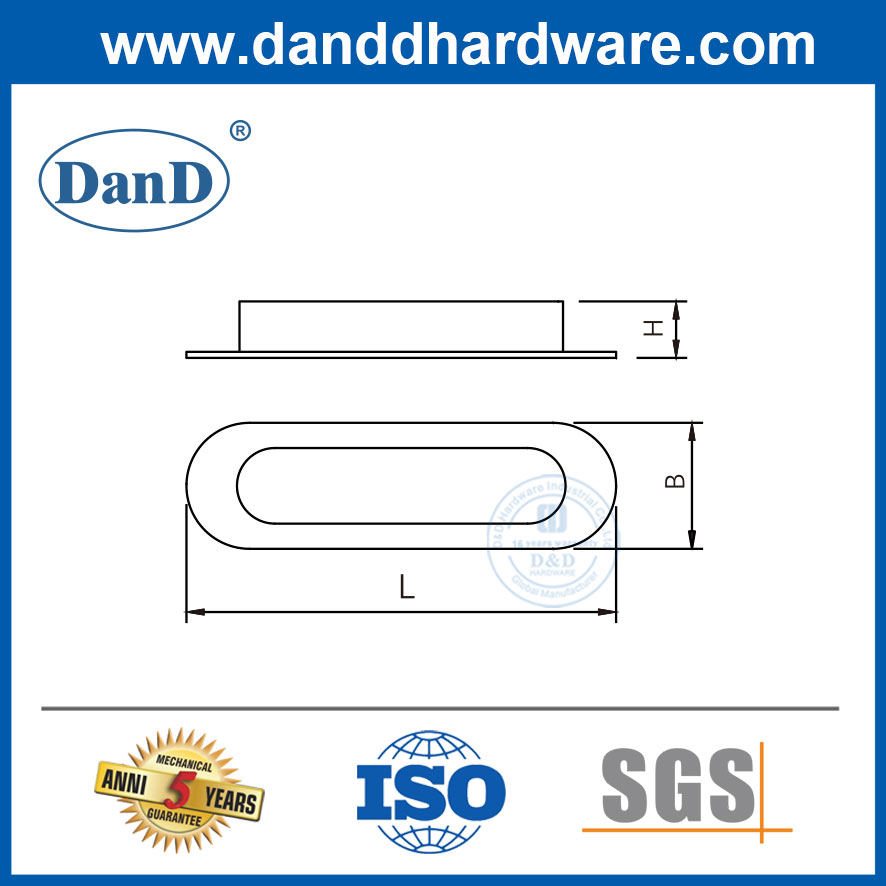 Manijas del gabinete FLUSH MANEJES DEL CASTER DE ACERO INOXINO PARA TISSERS-DDFH082