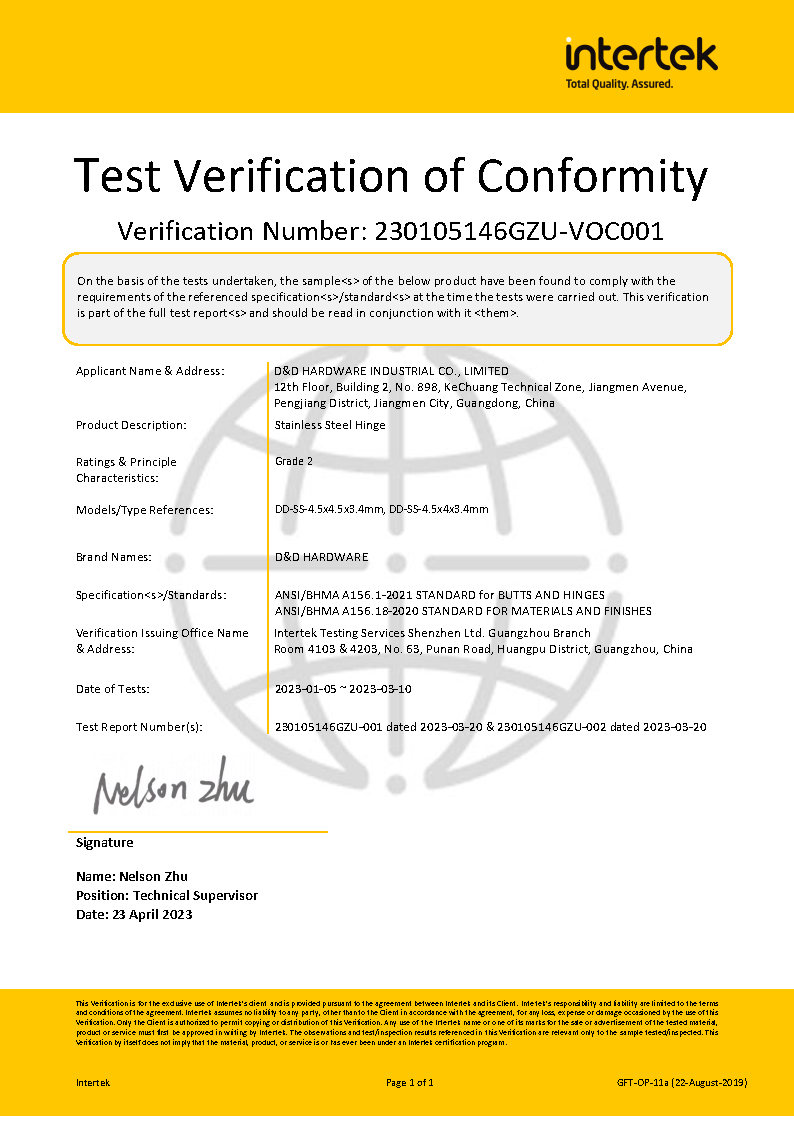 Bisagra de puerta de Bhma