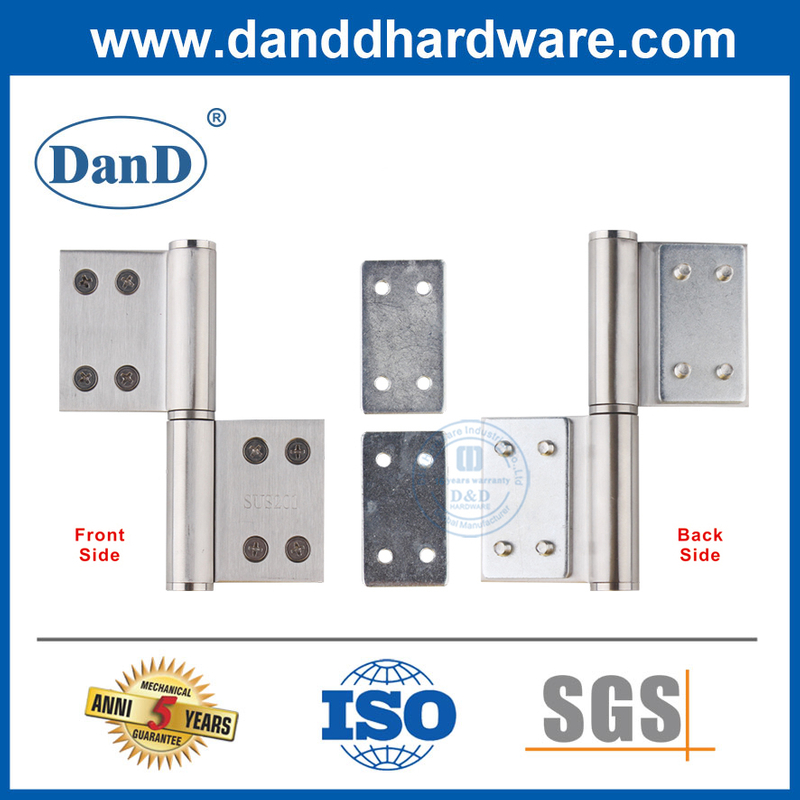 Placa de refuerzo de acero de la puerta de metal para la bisagra de la bandera-DDHR002