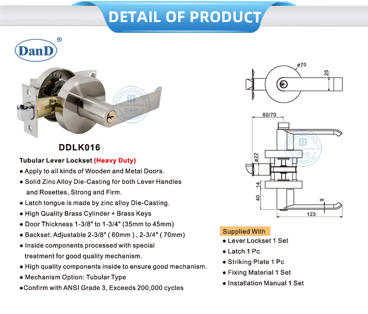 Bloqueo de la puerta de madera