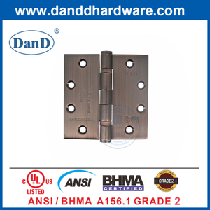 BHMA Grade 2 Cobre antiguo Comercial Puerta principal SS Bisagra-DDS001-Ansi-2-4.5x4.5x3.4