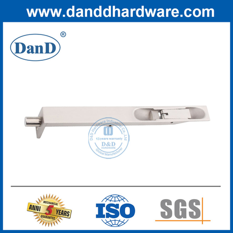 PERNO DE FLUSH DE SERVICIO DE ACERO DE ACERO INOXIDABLE PARA PUERTA DE MADERA DDDB001