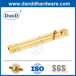 Manual de latón pulido Sendiente Puerta Interior Barril Bolt Lock-DDDB016