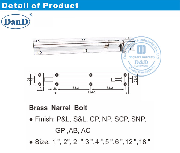 perno de torre con cerradura