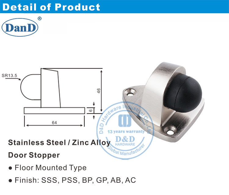 piso de tope de puerta