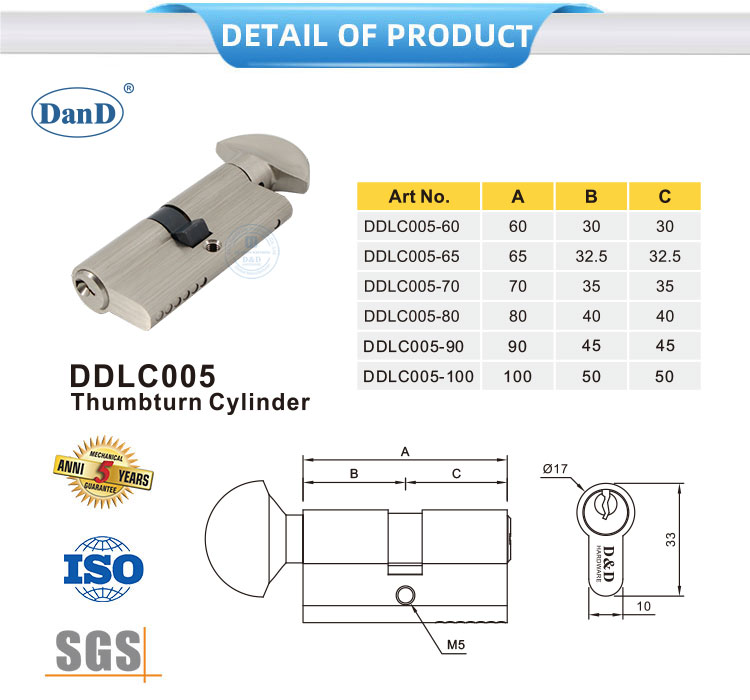 Bloquear el cilindro con thumb,