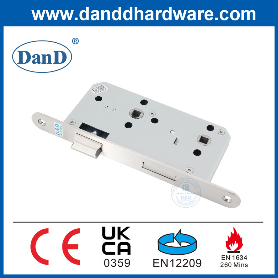 Certificación CE Fireproof Lock Lock de mortaja de acero inoxidable para baño-DDML012R-5578