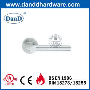 Mango de puerta de palanca segura de acero inoxidable 304 para puerta doble-DDTTH017