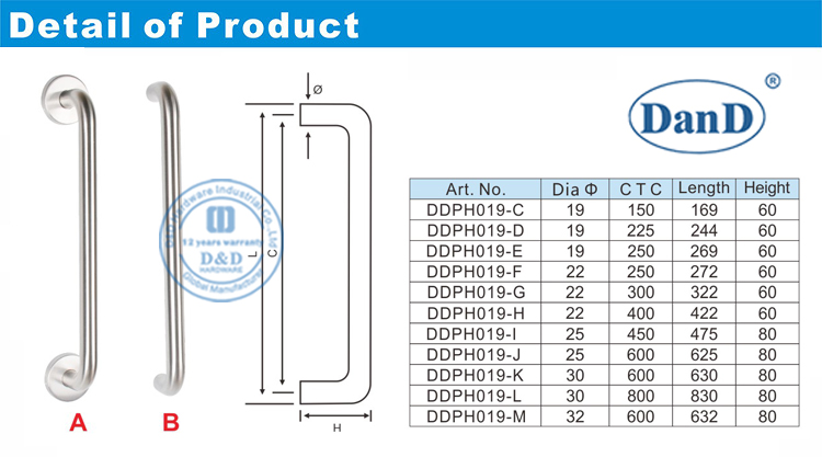 Metal Pull Handle-D &nbsp; y &nbsp; D <BrbrBBr> Hardware