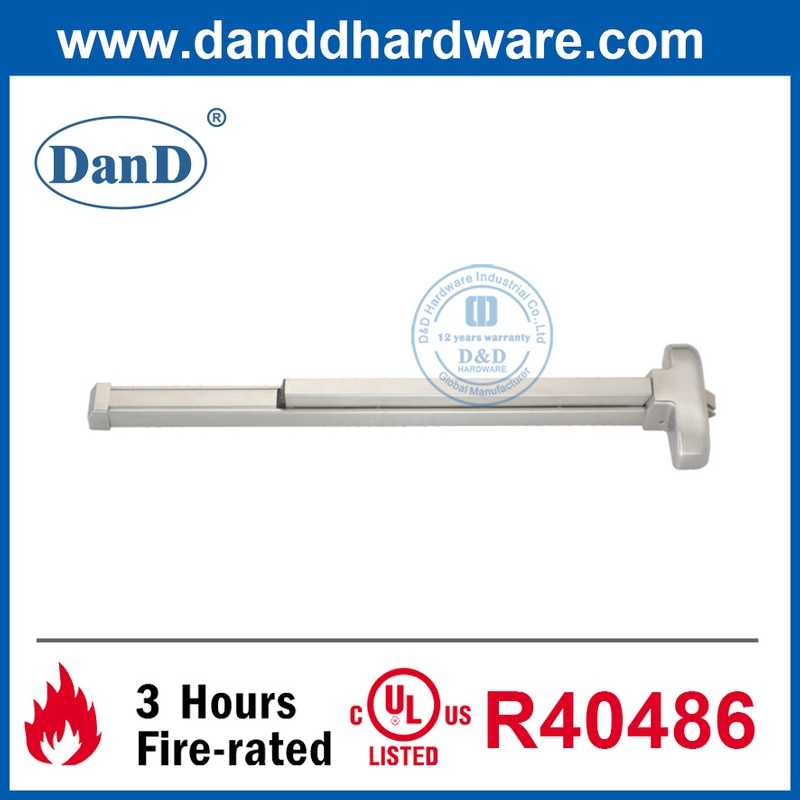 Acero inoxidable 304 Salida de incendio Hardware Puerta comercial Push Bar-DDPD001
