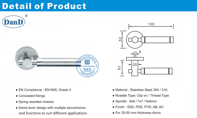 Manija de la puerta derecha-ddsh034