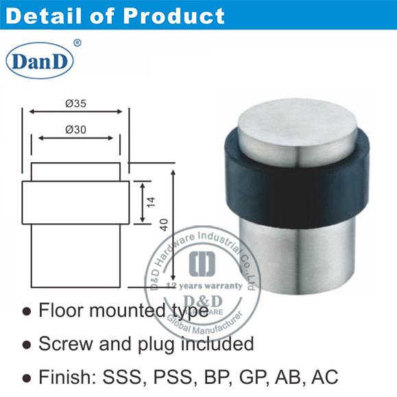 Hardware de Door Stop-D y D