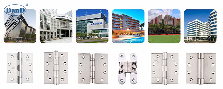 El material y el rango de uso de la bisagra de puerta y el hardware D