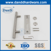 Hardware de puerta de granero deslizante de acero inoxidable satinado Hardware de doble manija lateral DDBD102