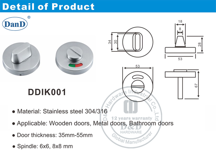 Indicador de ba&ntilde;o-DDIK001