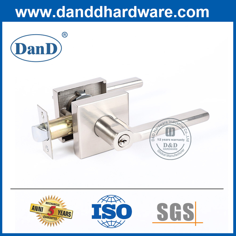 Moderno tipo cuadrado de la palanca de aleación de zinc manija de la puerta Lock-DDLK088