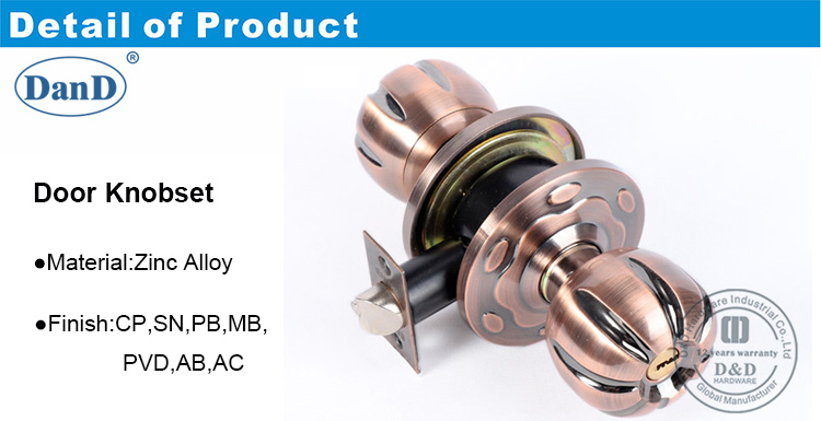 Entrada Tubular Lock-DDLK064-D y D Hardware