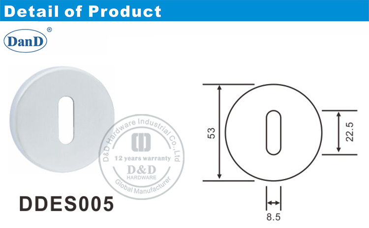 Rosette Escutcheon-D y D Hardware