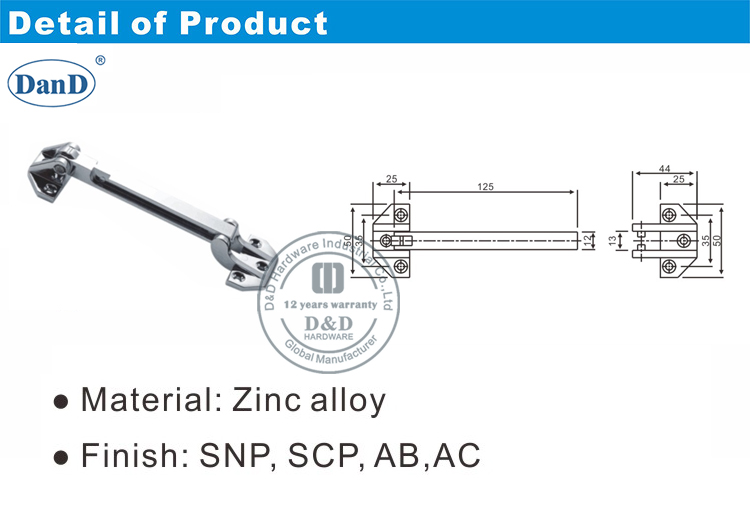 Dormitorio Door Guard-D y D Hardware