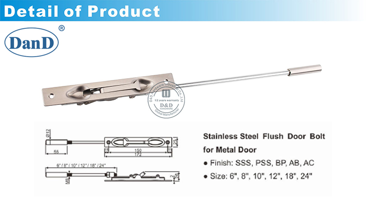 Puerta de montaje con descarga Bolt-D y D Hardware