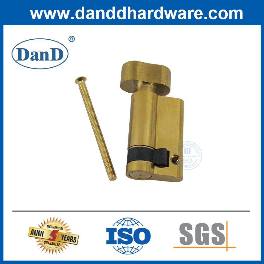 Cilindro de rumbo de la puerta de la puerta de medio cilindro de latón sólido 45 mm para puerta de madera-ddlc009