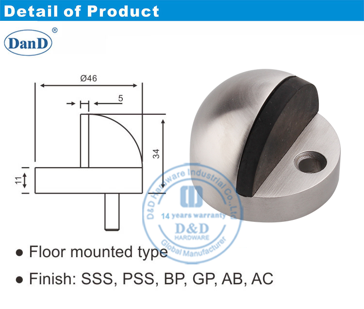 tap&oacute;n de la puerta para el piso