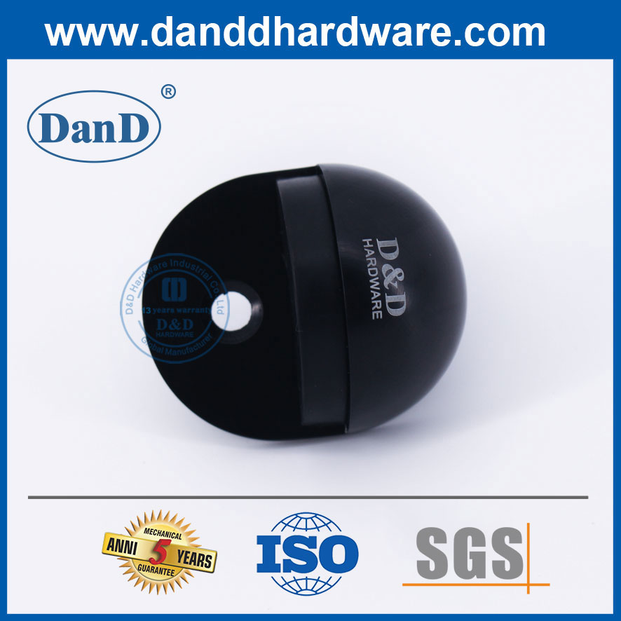 Tope de puerta de acero inoxidable para la puerta negra de la puerta negra Security-DDDDS003