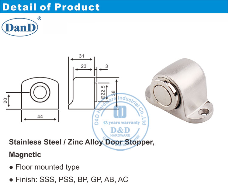 Tope de puerta exterior