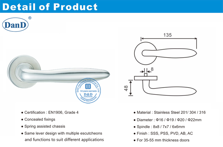Manijas al aire libre Handles-D y D Hardware