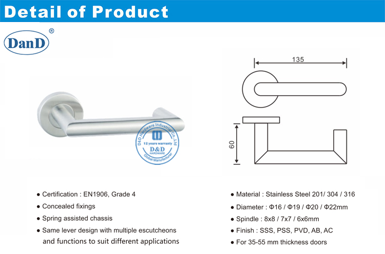 Puertas de hierro Handles-D y D Hardware
