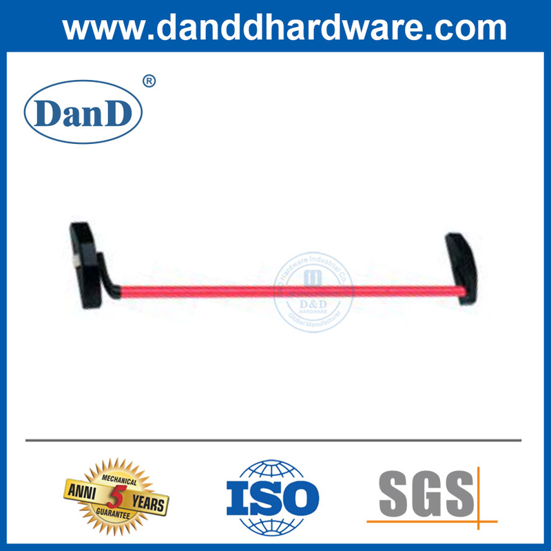 Dispositivos de Barra de Salida de la barra cruzada Dispositivo de salida de pánico de acero en color rojo y negro-ddpd034