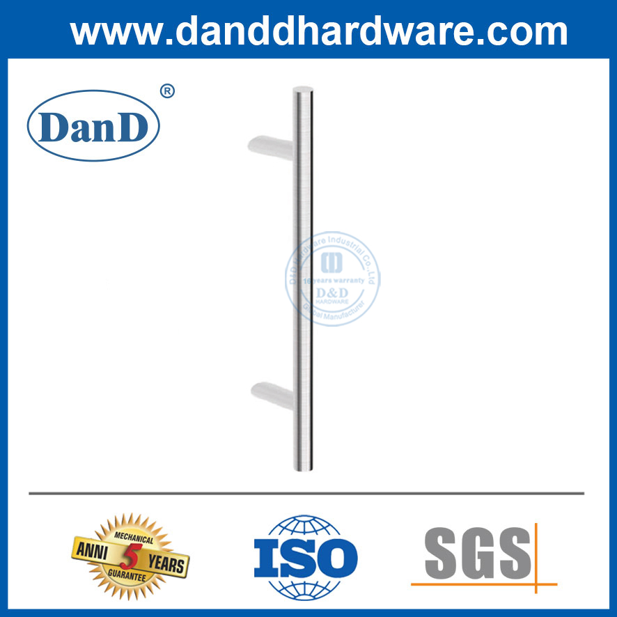 Manija de puertas comerciales de acero inoxidable de un solo lado hardware-DDDPH032