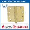 UL pulido de acero inoxidable de acero inoxidable afuera de oro bisagras de puerta redonda-ddss001-fr-4x4x33