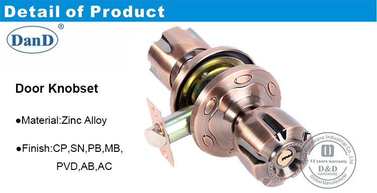 Pasaje Tubular Knobset-DDLK052-D y D Hardware