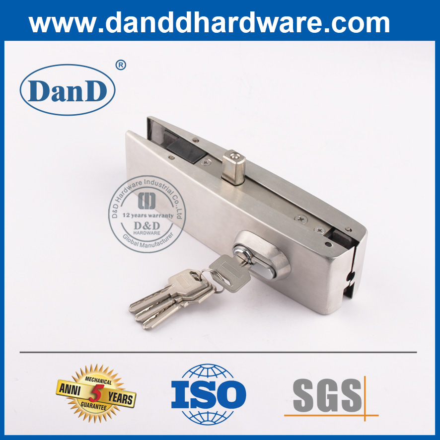 Acero inoxidable El ajuste de la puerta de la puerta de vidrio externo DDPT010