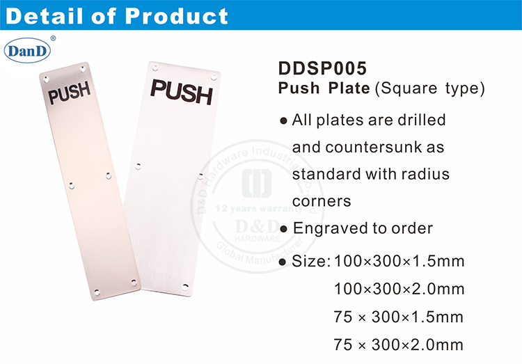PULSO DE PULSO DE ACERO INOXIDABLE-DDSP005