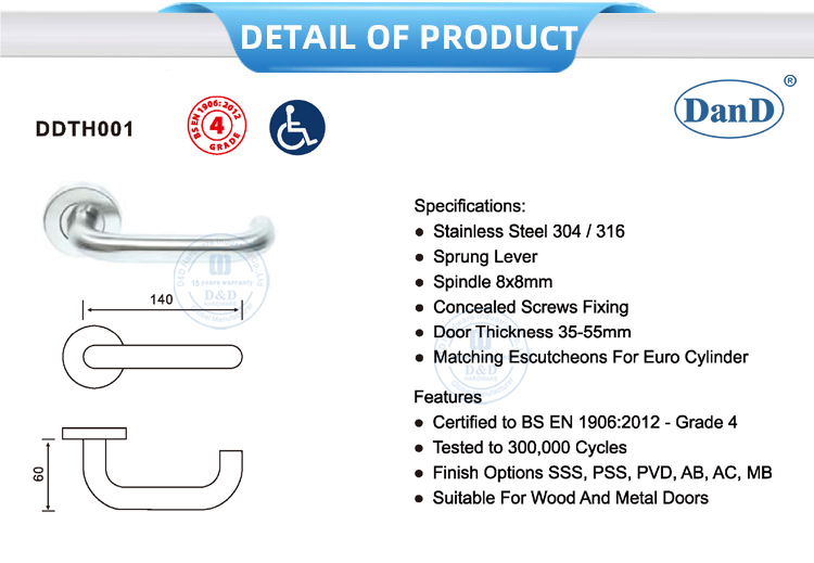 Manija de la puerta europea