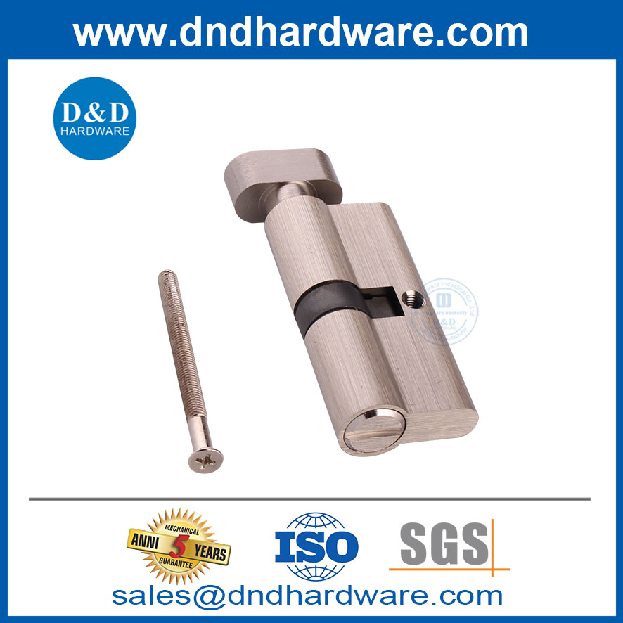 Tipos de mechones de baños de níquel satinado de mechones de cilindro-DDLC007-70 mm-sn