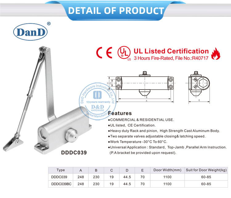 Ajustar la puerta comercial m&aacute;s cerca