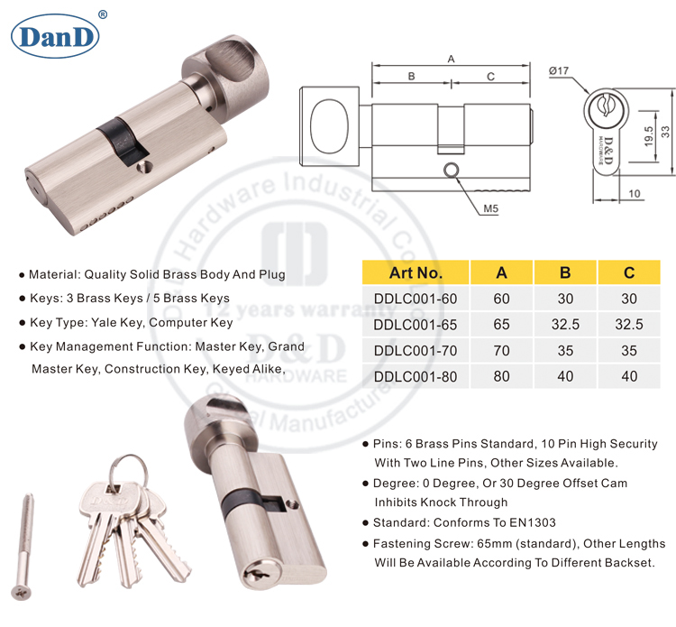 Lock Cylinder-D y D Hardware